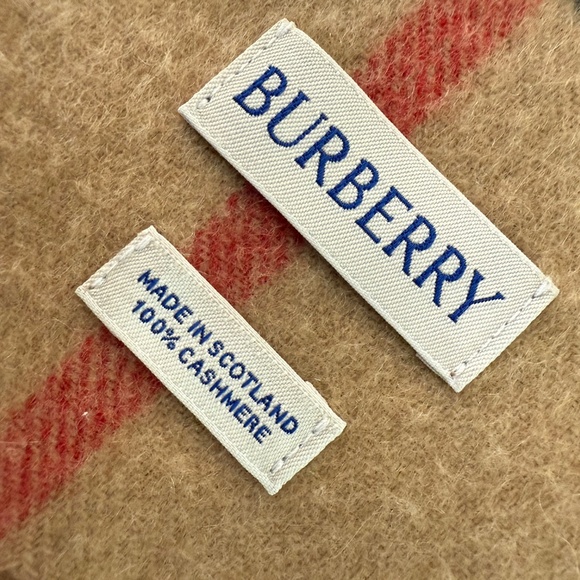 BURBERRY Giant Icon Check Cashmere Scarf: authentic, unisex - Picture 5 of 6
